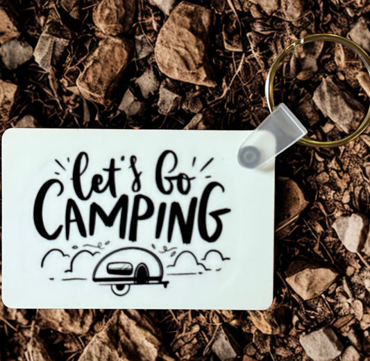 Let’s Go Camping Keychain